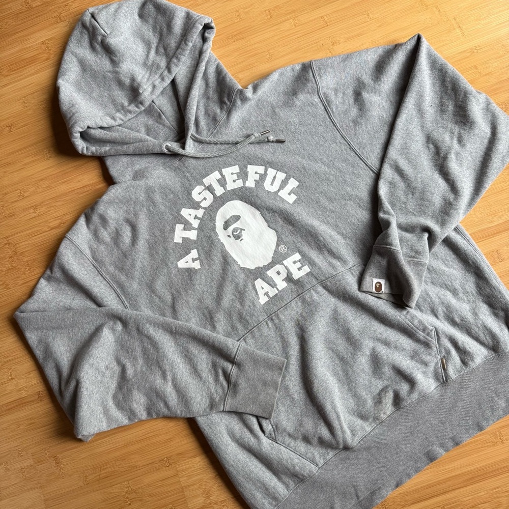 🖤BAPE X JJJJound grey hoodie - L